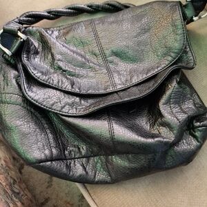 Small faux leather snap purse